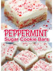 Peppermint Sugar Cookie Bars