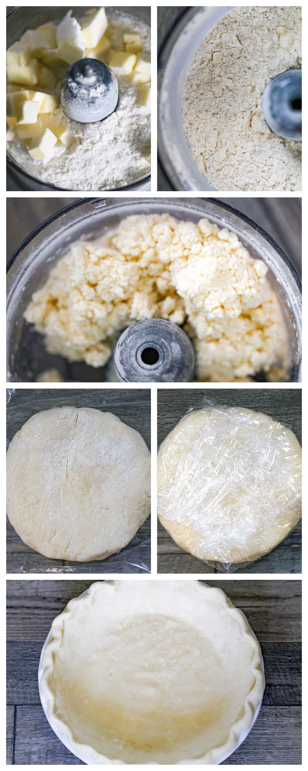 picture tutorial how to make Easy Homemade Pie Crust