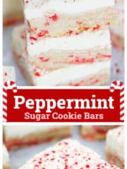 Peppermint Sugar Cookie Bars
