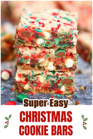 Super Easy CHRISTMAS COOKIE BARS