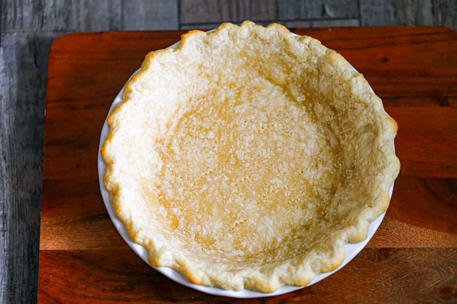 prebaked picture tutorial how to make Easy Homemade Pie Crust