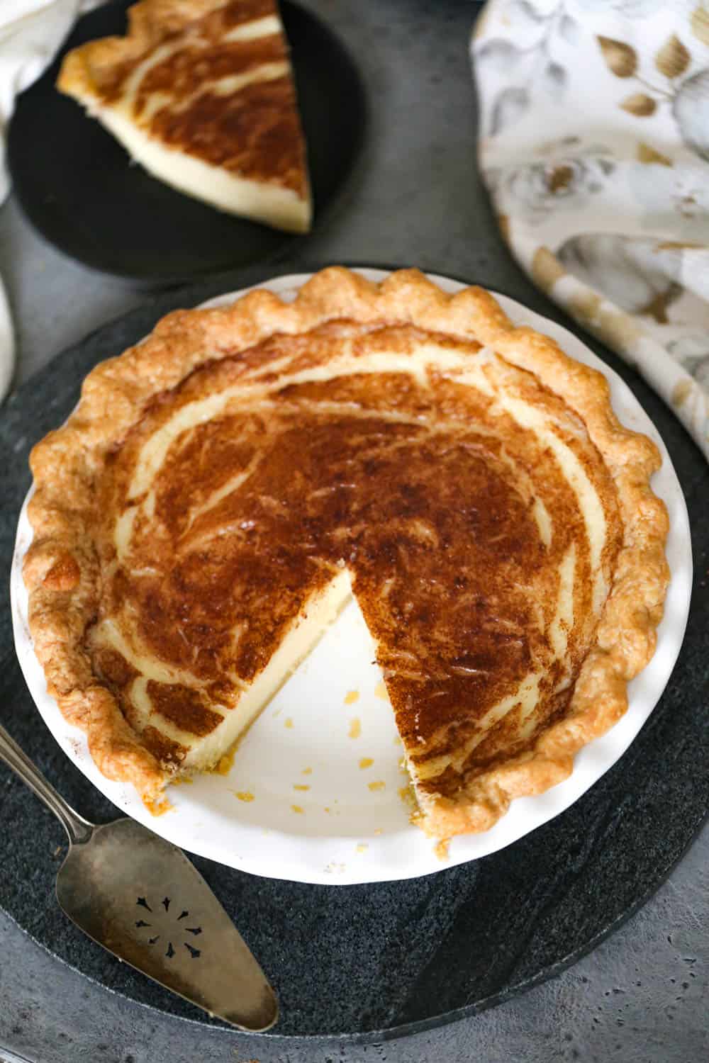 Easy Sugar Cream Pie custard recipe amish hoosier