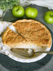 half Dutch Apple Pie with Oatmeal Streusel