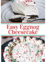 Easy Eggnog Cheesecake