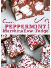 Peppermint Marshmallow Fudge