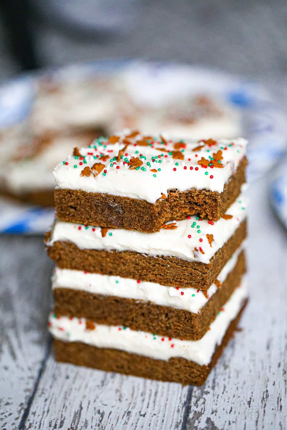gingerbread cookie bars gingerbread bars recipe cream cheese frosting