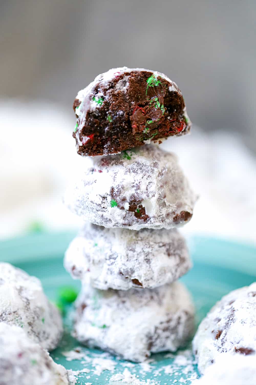 christmas cookie stack