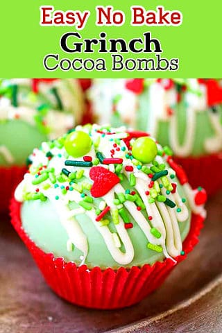 grinch cocoa bombs