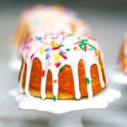 Moist Vanilla White Bundt Cakes