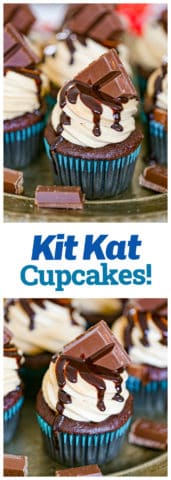 Ultimate Kit Kat Cupcakes