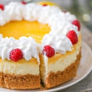 cute pieces of Best Lemon Cheesecake