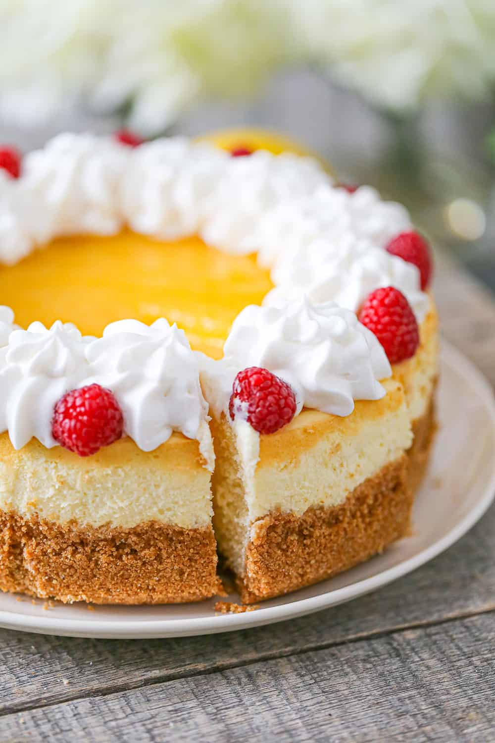 cute pieces of Best Lemon Cheesecake - Simple Recipe 