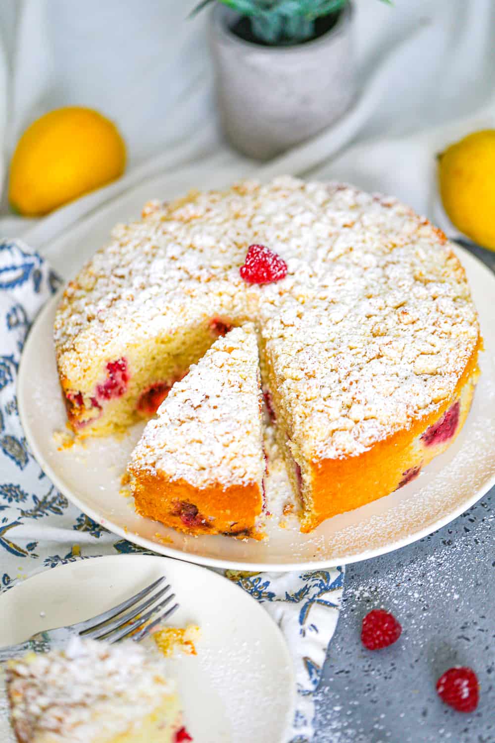 Lemon Raspberry Crumb Cake recipe
