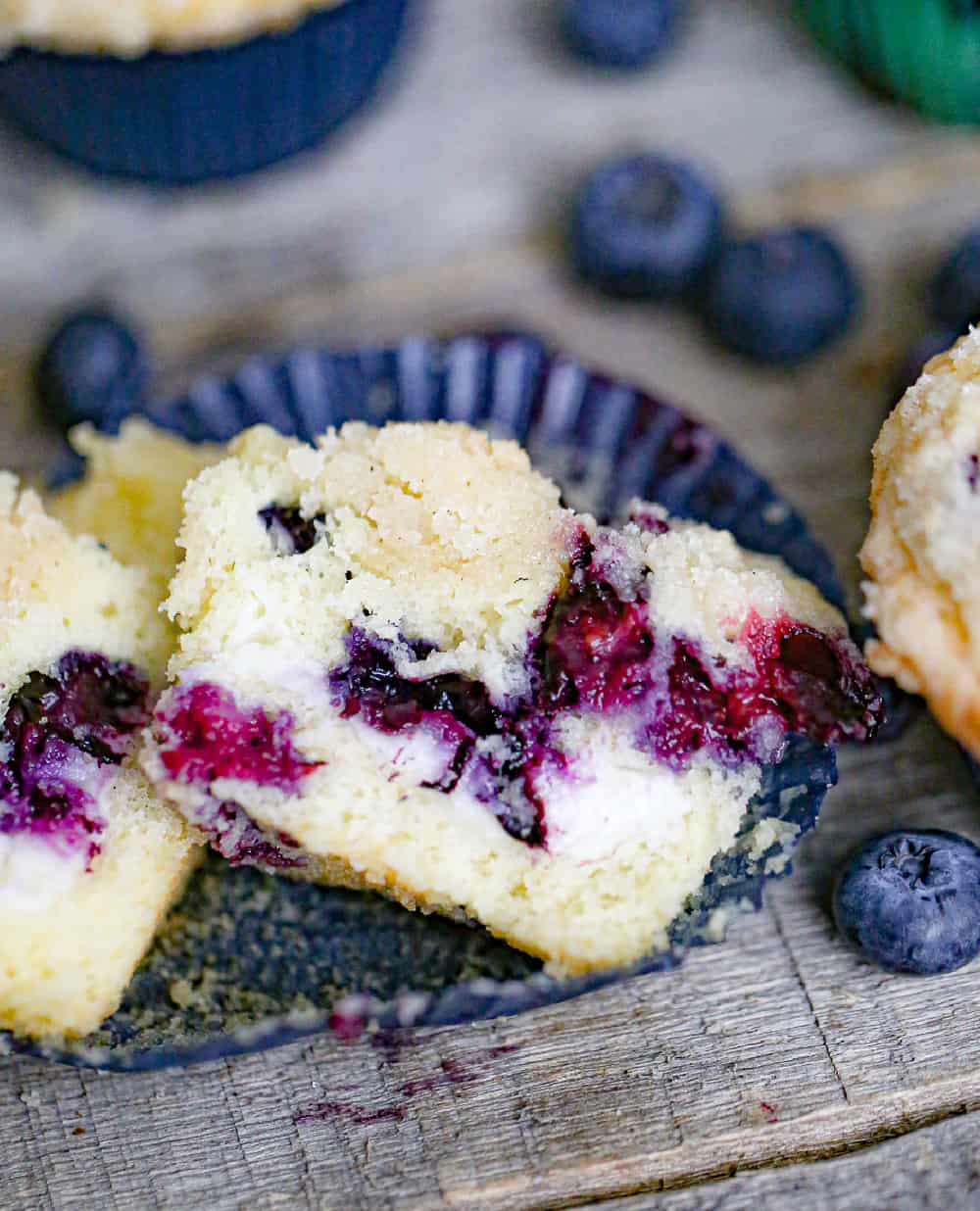 Blueberry Cream Cheese Muffins