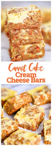 Carrot Cake Cream Cheese Bars