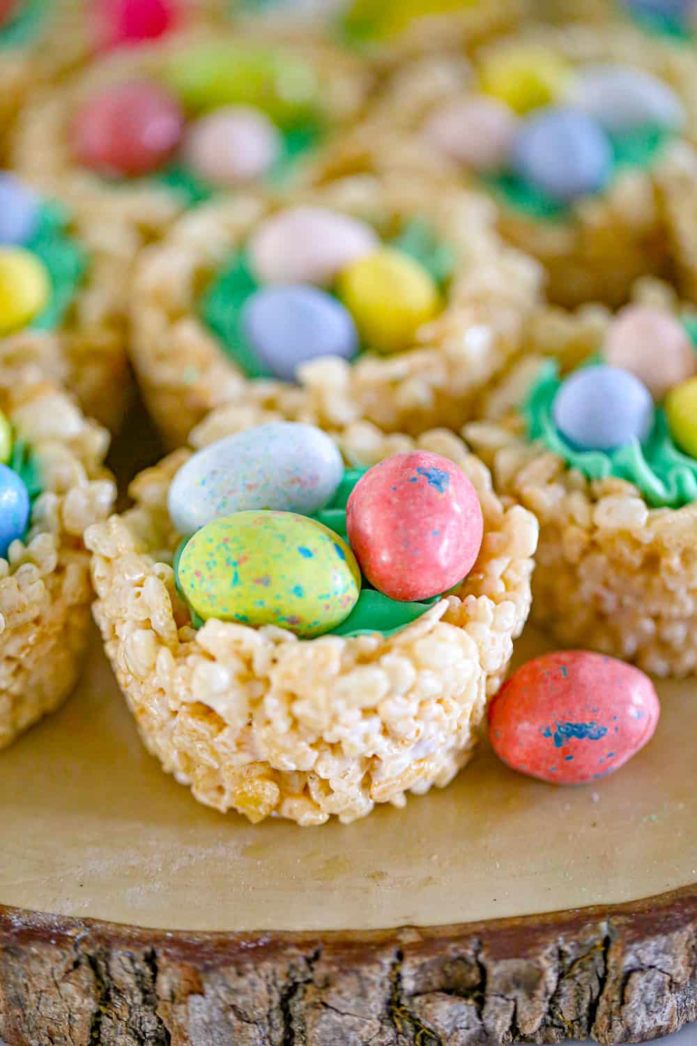 Easter Rice Krispie Nests - The Baking ChocolaTess