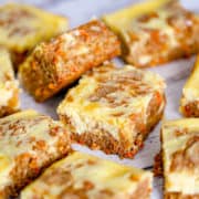 layered Carrot Cake Cream Cheese Bars