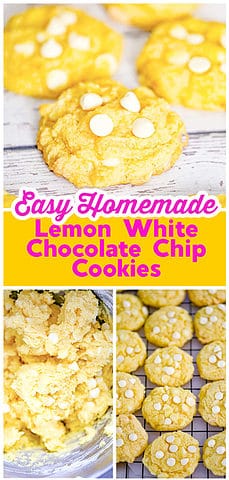 Lemon White Chocolate Cookies