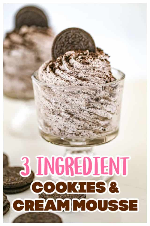 Cookies and Cream Mousse - 3 Ingredients - The Baking ChocolaTess