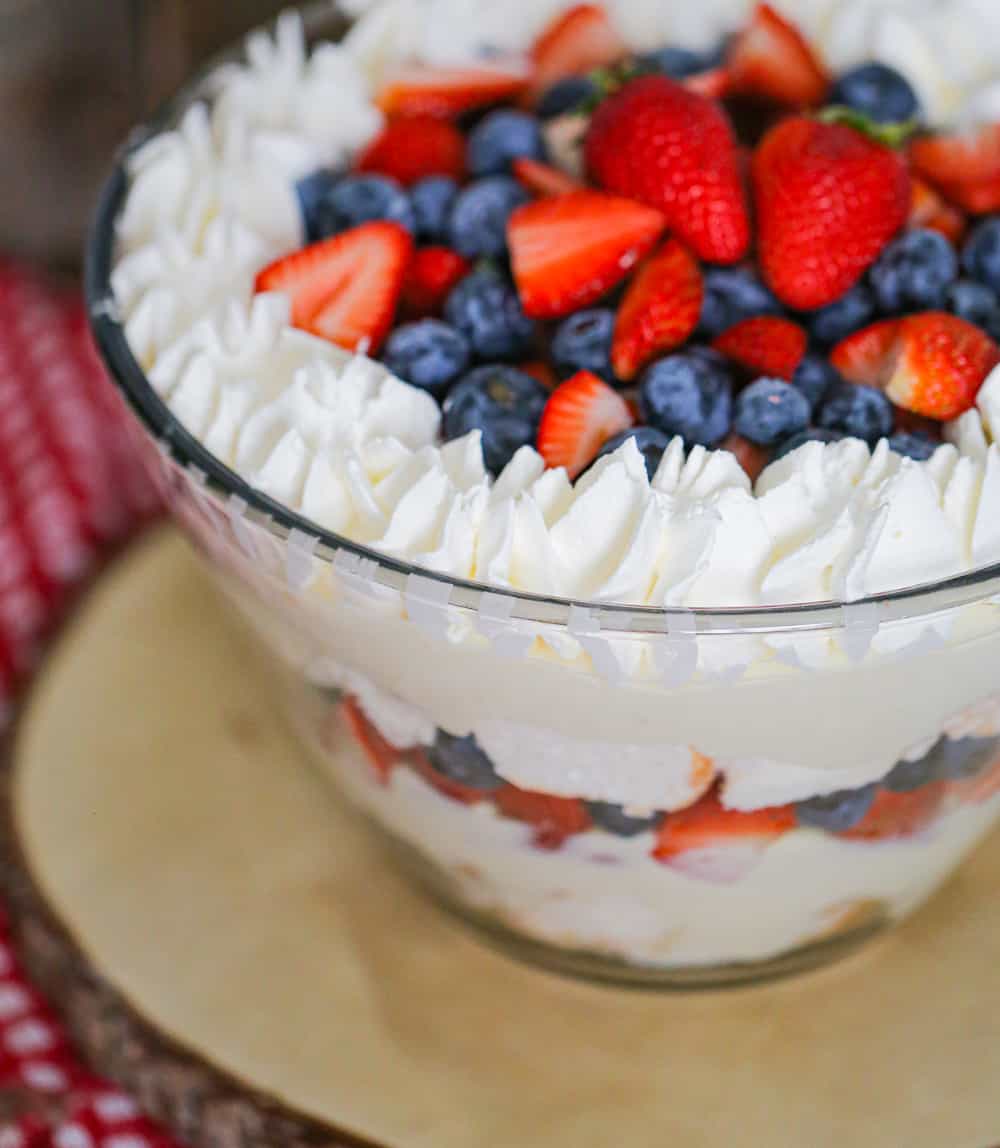 trifle with berries