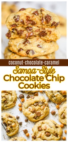 Best Ever Samoa Chocolate Chip Cookies