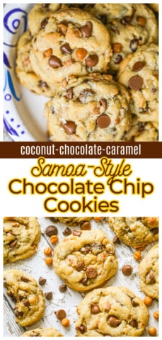 Best Ever Samoa Chocolate Chip Cookies