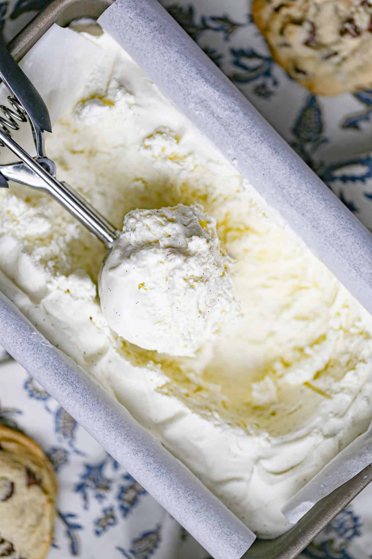 creamy vanilla bean ice cream