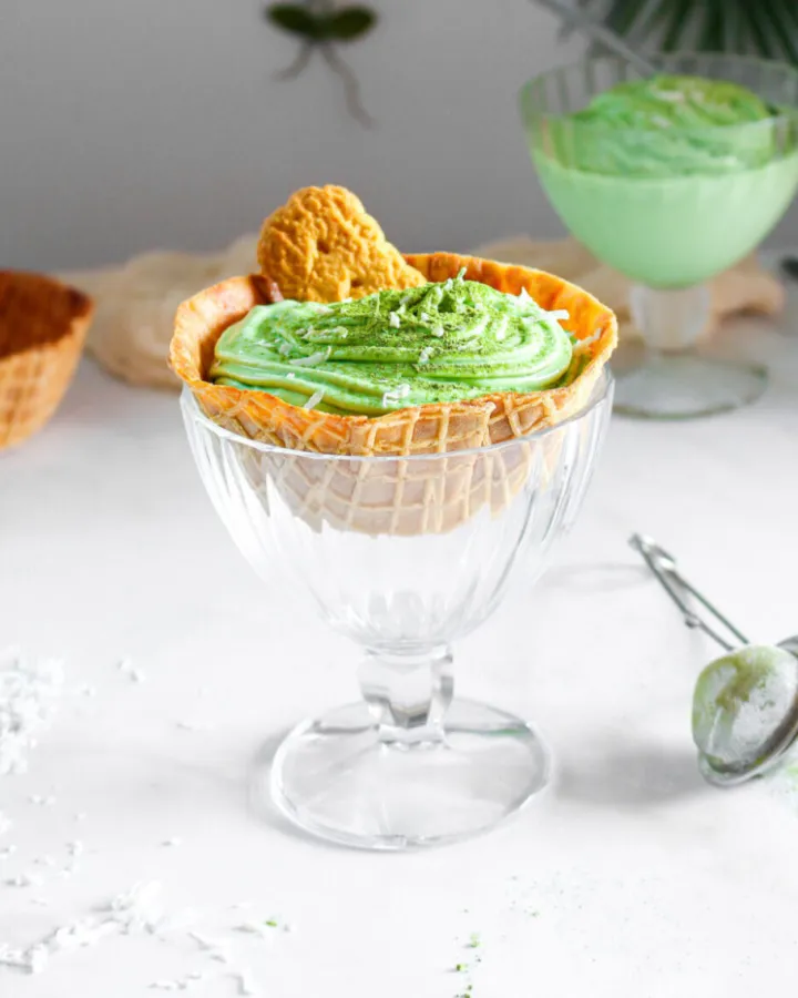 Soft serve matcha ice cream is delicious, creamy, and a perfect recipe for those looking for a no-churn ice cream option.