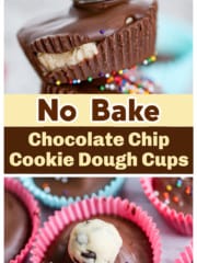No Bake Cookie Dough Cups