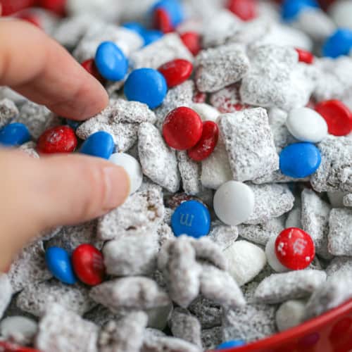 Red White & Blue Puppy Chow