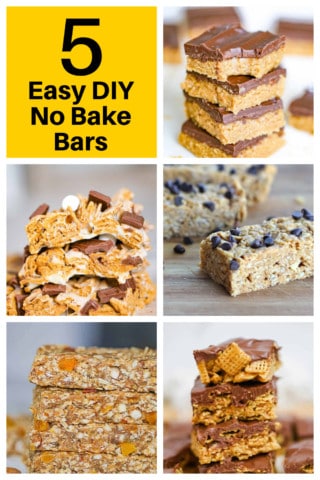 5 DIY No Bake Bars