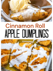 Cinnamon Roll Apple Dumplings