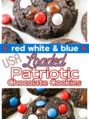 Loaded Patriotic Chocolate Cookies