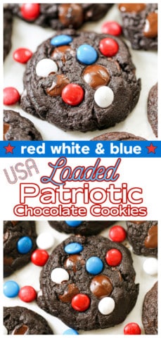 Loaded Patriotic Chocolate Cookies