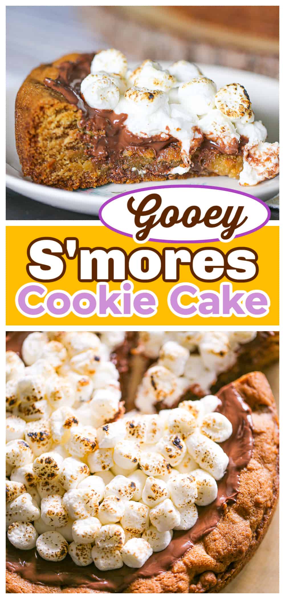 S'mores Cookie Cake