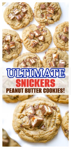 peanut butter cookies with snickers candy bar recipe