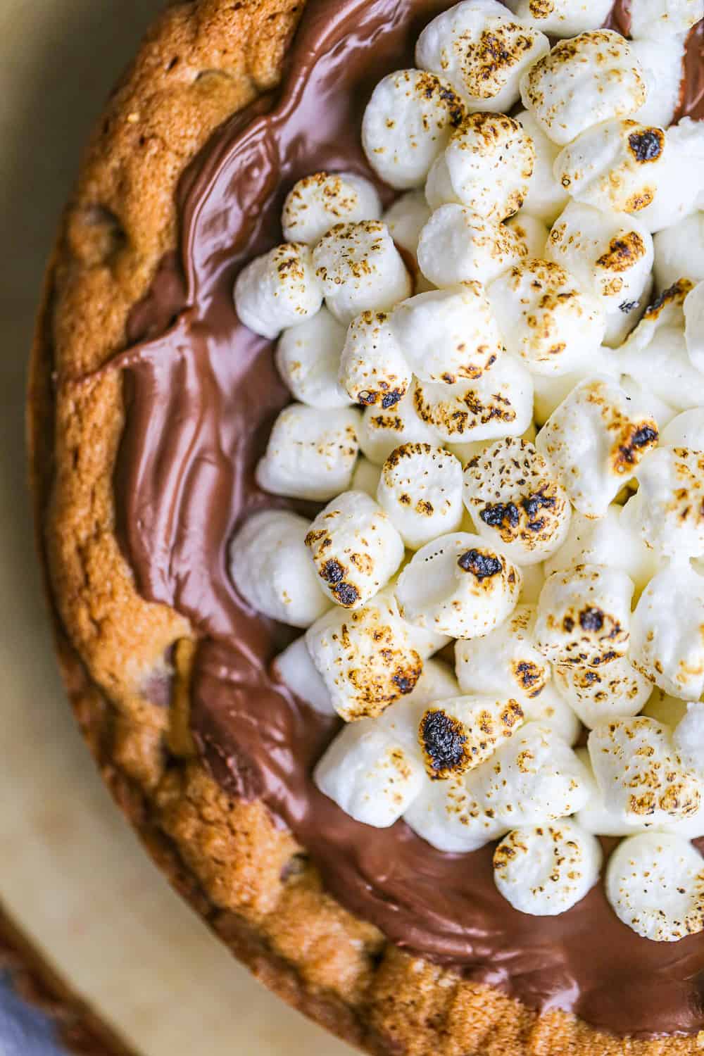 S'mores Cookie smore Cake recipe chocolate marshmallow graham chocolate chip