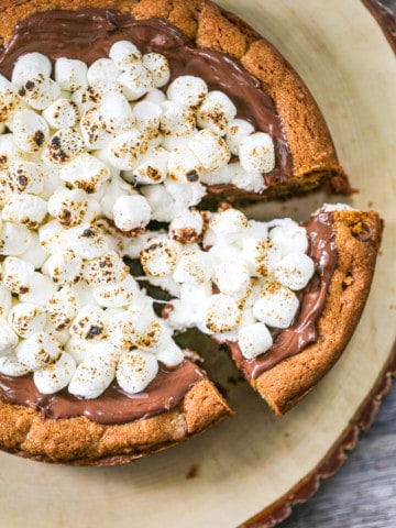 S'mores Cookie Cake