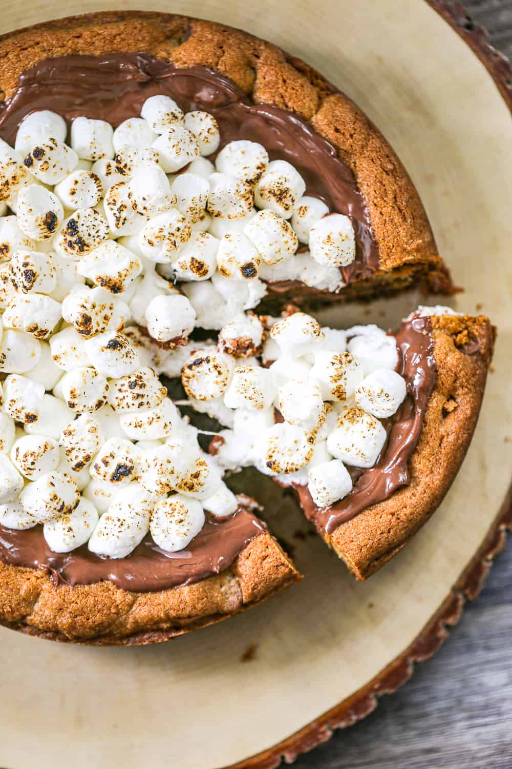 S'mores Cookie Cake