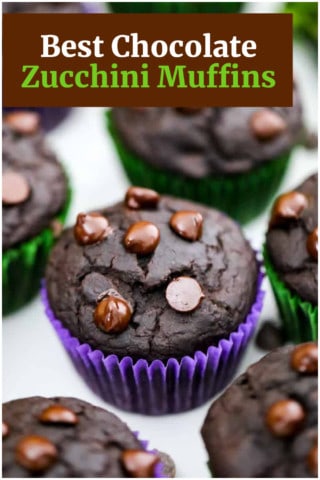 Best Chocolate Zucchini Muffins