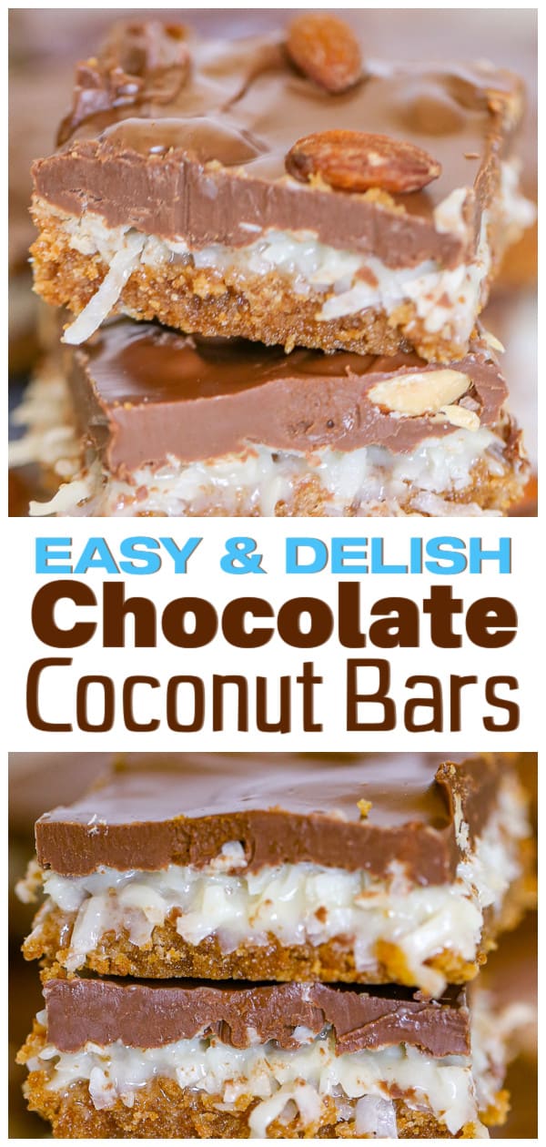 Chocolate Coconut Layered Bars The Baking ChocolaTess