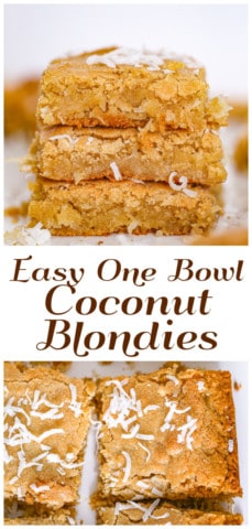 coconut blondie recipe