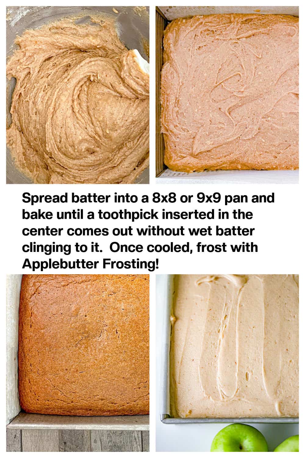 Apple Butter Spice Cake tutorial