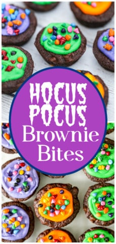 Hocus Pocus Brownie Bites