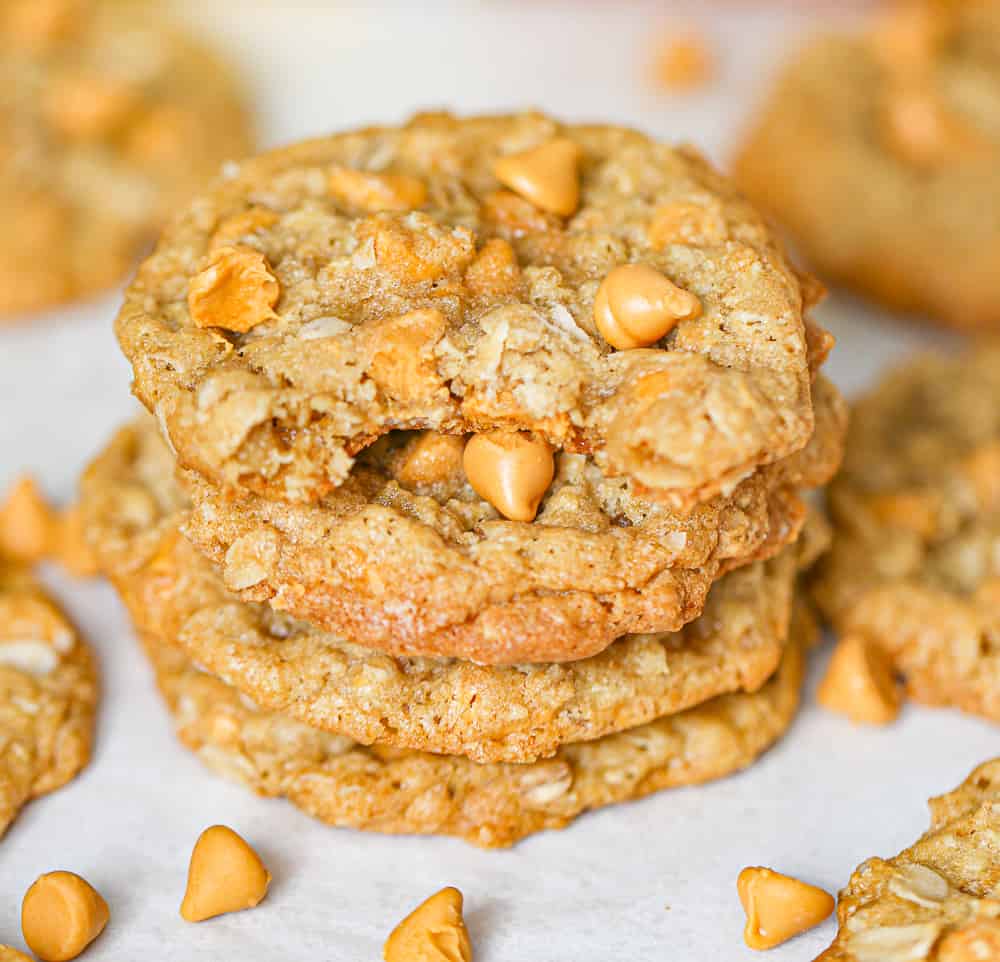 stack of Butterscotch Oatmeal Cookies