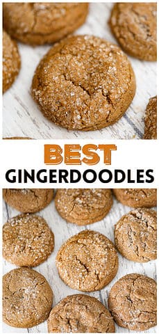 baked homemade Gingerdoodles Cookies
