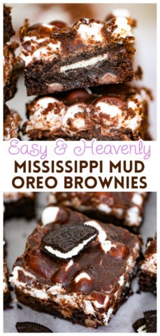 Mississippi Mud Oreo Brownies