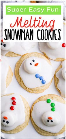 Melting snowman Cookies