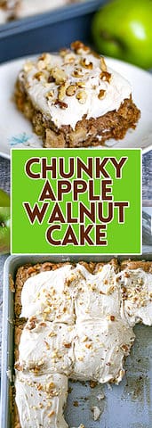 Chunky Apple Walnut Cake