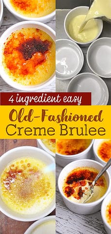 Easy 4 Ingredient Creme Brulee